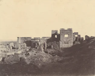 Medinet Habu. Widok z wejścia do Pałacu Ramzesa Méiamoun