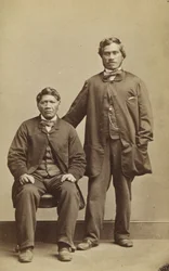 Takerei i Hapimana, c.1863 (druk albumowy)