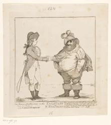 Lis i książę Walii, 1783 Falstaff i jego książę (tytuł na obiekcie)
