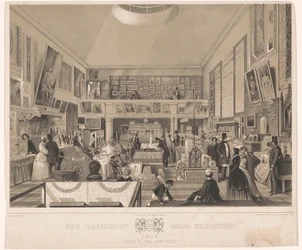 Wystawa lokalna Interieur van de Law Court tijdens de Salisbury, 1852 Wystawa lokalna Salisbury 1852. Tablica II, Sąd (tytuł na obiekcie)