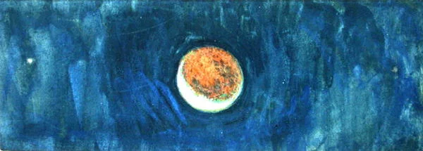 Studium astronomiczne (akwarela na papierze)