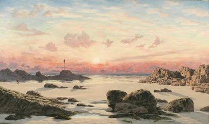 Bude Sands o zachodzie słońca, 1874