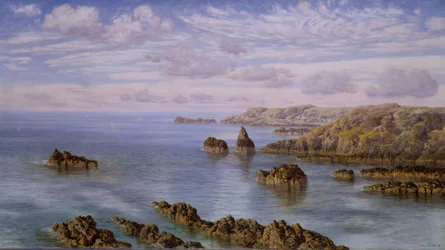 Południowe wybrzeże Guernsey, 1875.