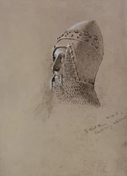 Czarny Książę (1330-76), 13 grudnia 1859 (pióro i atrament na papierze)