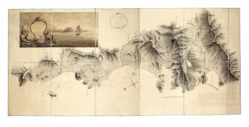 Wojskowy przegląd części St Lucia okupowanej przez siły brytyjskie od grudnia 1778 r. do stycznia 1784 r., kiedy to wyspa została przywrócona Francuzom.