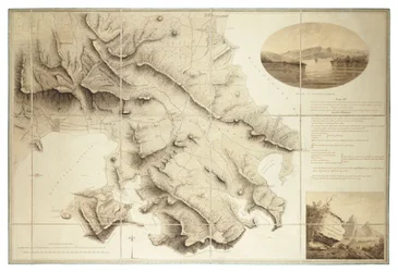 Plan okolic English Harbour, Antigua, ok. 1782 r. (tusz i pył, segmenty i tło)