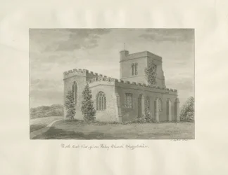 Kościół w Arley: rysunek w sepii, 1846