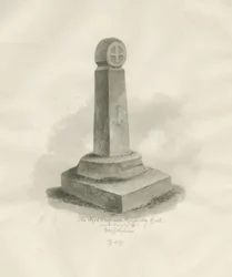 Biddulph - "Czerwony Krzyż" : rysunek w sepii, 1847