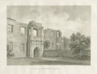 Biddulph Hall (stary): rysunek w sepii