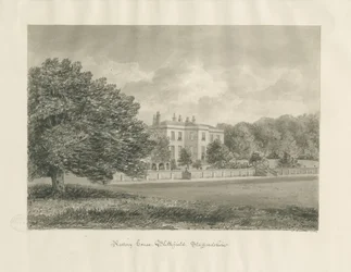 Blithfield - Rectory: sepia rysunek
