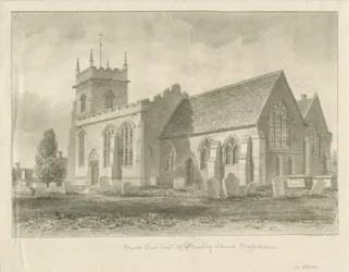 Bradley Church: rysunek w sepii, 1842