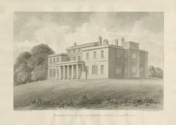 Canwell Hall: rysunek w sepii
