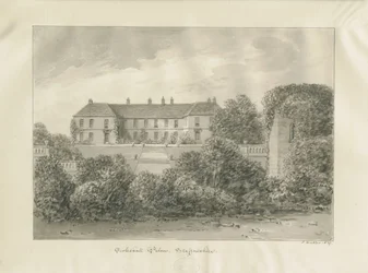 Eccleshall „Zamek”: rysunek w sepii