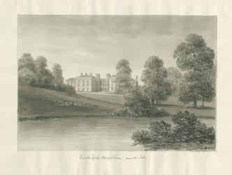 Enville Hall: rysunek w sepii
