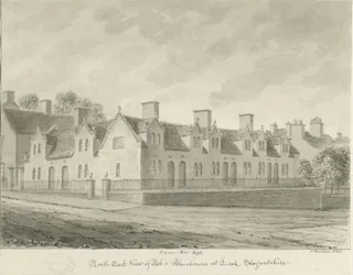 Leek Town – „Przytułki popiołu”: rysunek w sepii, 1844