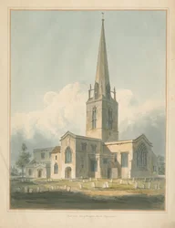 Oxfordshire – Kościół Bampton, 1802