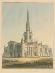 Oxfordshire – Kościół Burford, 1802