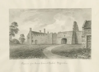 Rushall Hall: rysunek w sepii