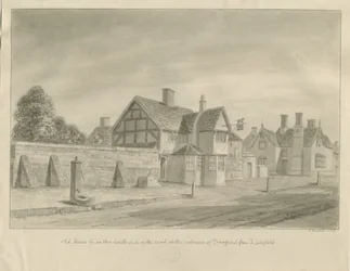 Stafford - [The White Lion Inn]: rysunek w sepii, 1842