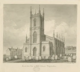 Kościół Stoke-upon-Trent [Nowość]: rysunek w sepii