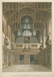 Sussex - Cowdray House - Wnętrze hali