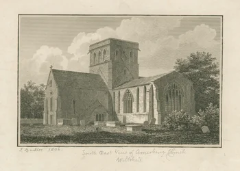 Wiltshire - Amesbury Church: grawerowanie, 1806