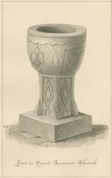 Worcestershire - Droitwich - Czcionka kościoła św. Andrzeja, 1833