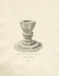 Worcestershire - Hampton Lovett Church - Czcionka: rysunek w sepii