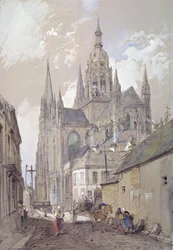 Katedra w Bayeux, widok z południowego wschodu