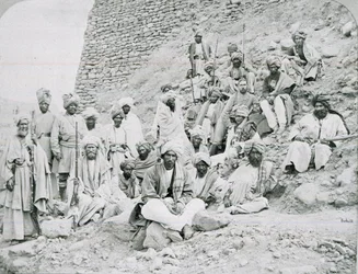 Khyber Chiefs and Chans, Jamrud Fort, North West Frontier, 1878 ok
