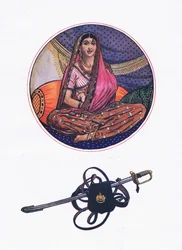 Lalila do kochanka Ferengi, ilustracja z Ogrodu Kama (i inne teksty z Indii), 1920