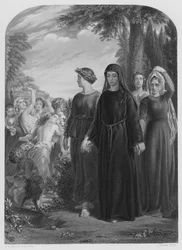 Il Penseroso, ze zdjęcia w Królewskiej Kolekcji (rycina)