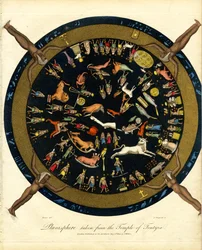 Planisfera pobrana ze świątyni Dendera