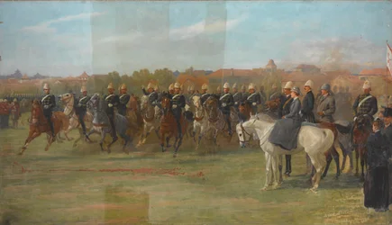 Ochotnicy z Szanghaju na przeglądzie, 1892 r