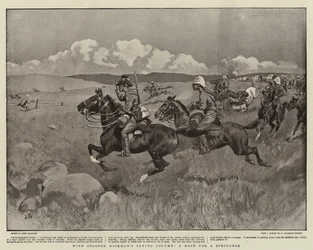 Z Latającą Kolumną Pułkownika Hickmana, Wyścig o Springbok