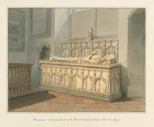 Essex - Kościół Earls Colne - Pomnik, 1824