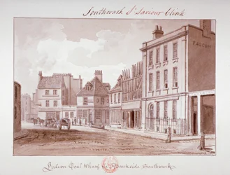 „Falcon Coal Wharf, Bankside, Southwark”, Londyn, 1827