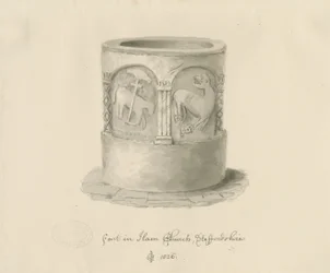 Czcionka w kościele Ham, 1826