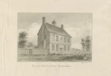 Kamień - Grammar School: rysunek w sepii