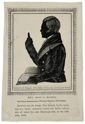 Ks. John H. Bumby, ok. 1840 (drewno)