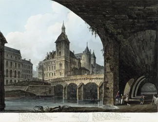 Paryż: Le Pont au Change - w „”Paryż widziany przez J.C. Matsa”, wyd. Miller, Londyn