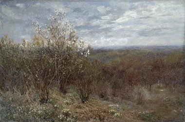 Wiosna w dolinie (olej na płótnie)