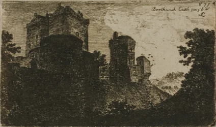 Zamek Borthwick od południowego zachodu