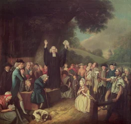 George Whitefield głoszący kazanie