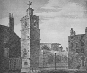Kościół św Bartłomieja Mniejszego, City of London, c1830 1906