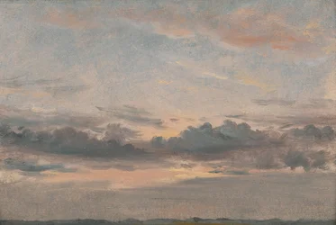 Studium chmur, Zachód słońca, ca. 1821.