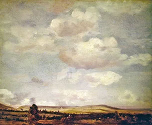 Widok w Kent (olej na płótnie)