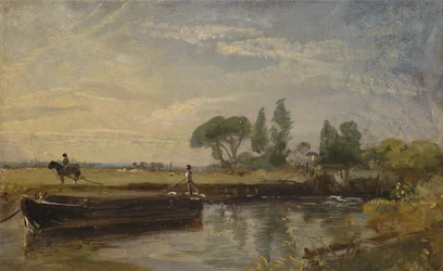 Barka pod śluzą Flatford, ok. godz. 1810.