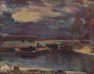 Barki na Stour, z kościołem Dedham w oddali, ok. 1811 r.