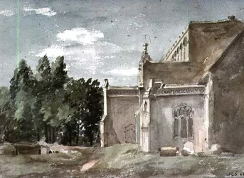 Kościół East Bergholt: widok od wschodu